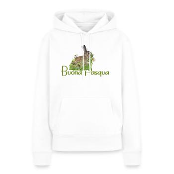 Frohe Ostern - Frauen Premium Bio Hoodie - Weiß - Vorne - Julia (174cm)