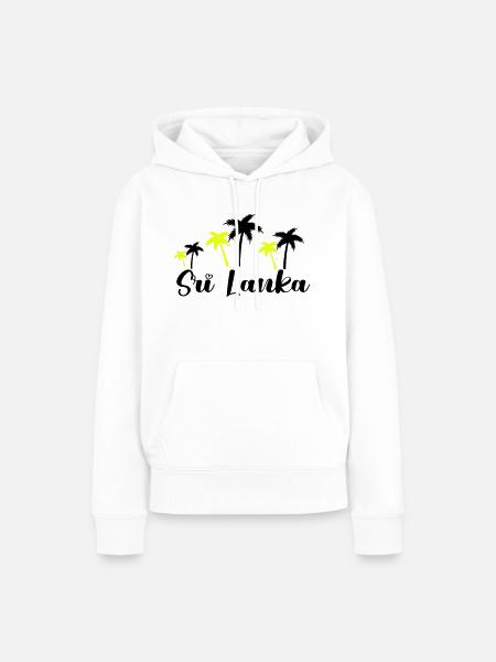 sri lanka 1 - Frauen Premium Bio Hoodie - Weiß