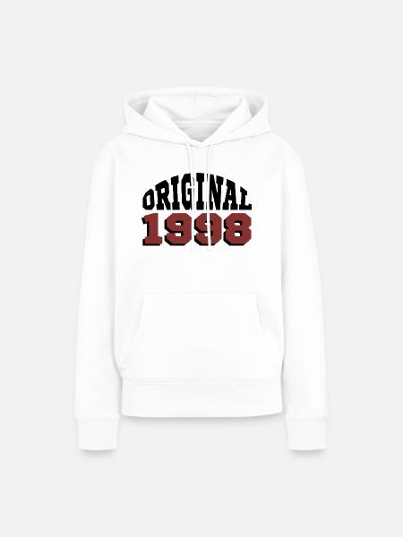 Ursprünglich: 1998 - Frauen Premium Bio Hoodie - Weiß