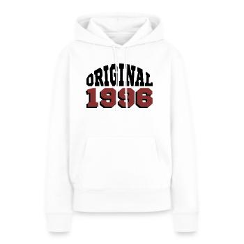 Original 1996 - Frauen Premium Bio Hoodie - Weiß - Vorne - Julia (174cm)
