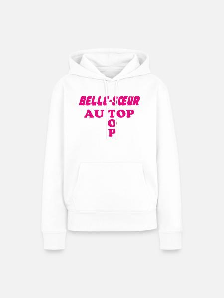Schwägerin an der Spitze - Frauen Premium Bio Hoodie - Weiß