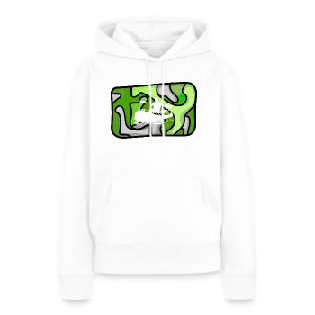 Canot à rames - Sweat à capuche Premium bio Femme - blanc - Devant - Julia (174cm)