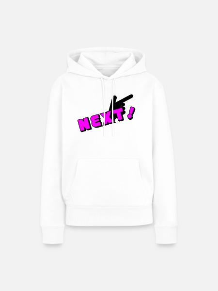 next man - Frauen Premium Bio Hoodie - Weiß