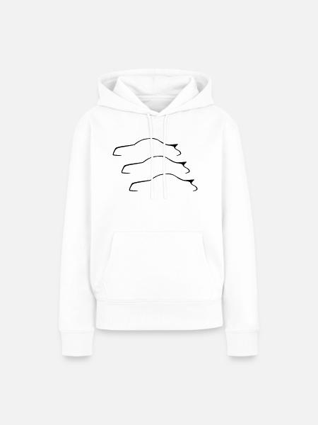 Auto - Frauen Premium Bio Hoodie - Weiß