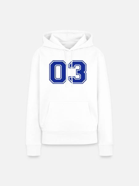 03 - Frauen Premium Bio Hoodie - Weiß