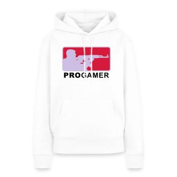 progamer_2011_4_3c - Sweat à capuche Premium bio Femme - blanc - Devant - Julia (174cm)