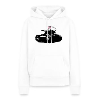 Tank Paar as1 - Frauen Premium Bio Hoodie - Weiß - Vorne - Julia (174cm)