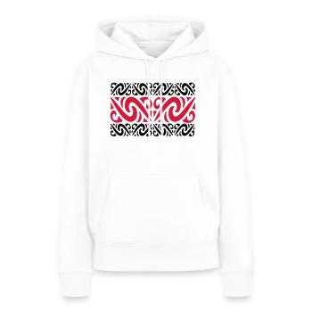 tattoo - Sweat à capuche Premium bio Femme - blanc - Devant - Julia (174cm)