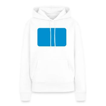 carré rectangle rectangles triangle - Sweat à capuche Premium bio Femme - blanc - Devant - Julia (174cm)