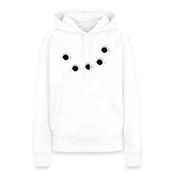 Löcher waffen schüsse - Frauen Premium Bio Hoodie - Weiß - Vorne - Julia (174cm)