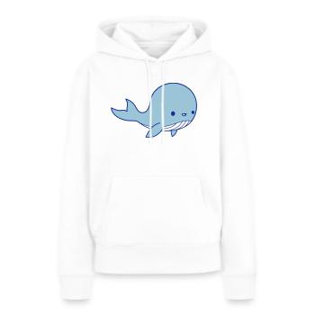 Wal Baby Clipart - Sweat à capuche Premium bio Femme - blanc - Devant - Julia (174cm)