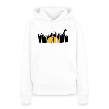 Palmen Hot Girl - Frauen Premium Bio Hoodie - Weiß - Vorne - Julia (174cm)