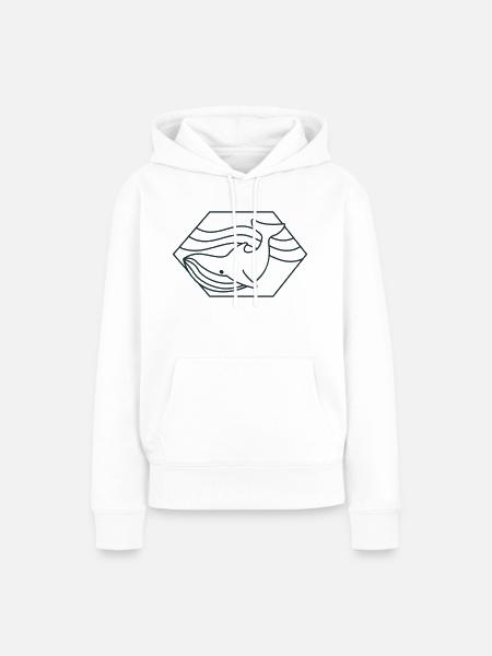 Walwellen Diamant - Frauen Premium Bio Hoodie - Weiß