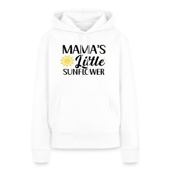 Mama´s Little Sunflower - Frauen Premium Bio Hoodie - Weiß - Vorne - Julia (174cm)