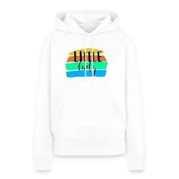 Little Lady - Frauen Premium Bio Hoodie - Weiß - Vorne - Julia (174cm)