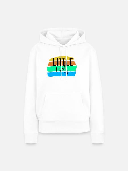 Little Lady - Frauen Premium Bio Hoodie - Weiß