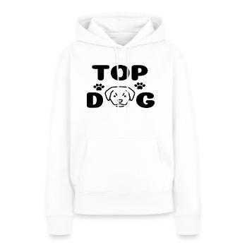 Top Dog - Sweat à capuche Premium bio Femme - blanc - Devant - Julia (174cm)