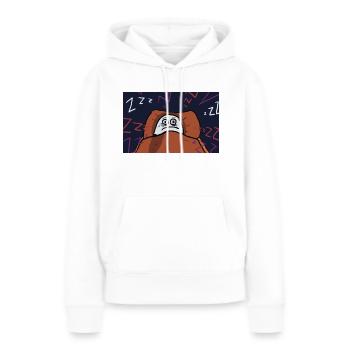 Blanche - Sweat à capuche Premium bio Femme - blanc - Devant - Julia (174cm)