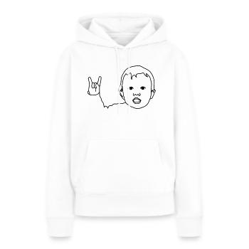 baby satanfingers - Frauen Premium Bio Hoodie - Weiß - Vorne - Julia (174cm)