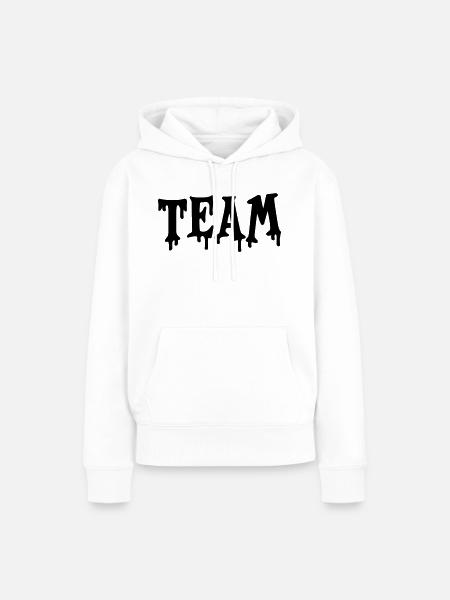 team - Frauen Premium Bio Hoodie - Weiß