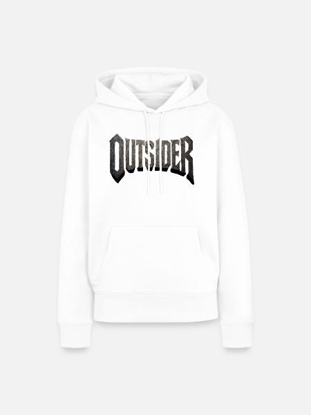 Outsider - Frauen Premium Bio Hoodie - Weiß