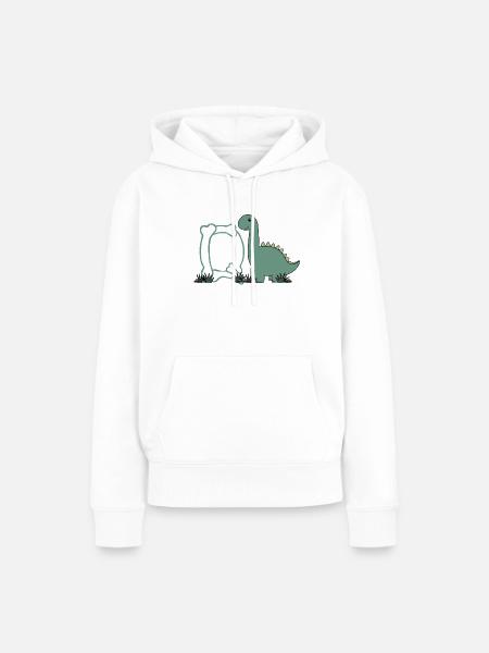 Buchstabe Q - Frauen Premium Bio Hoodie - Weiß