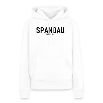 Spandau - Berlin - Deutschland - Frauen Premium Bio Hoodie - Weiß - Vorne - Julia (174cm)