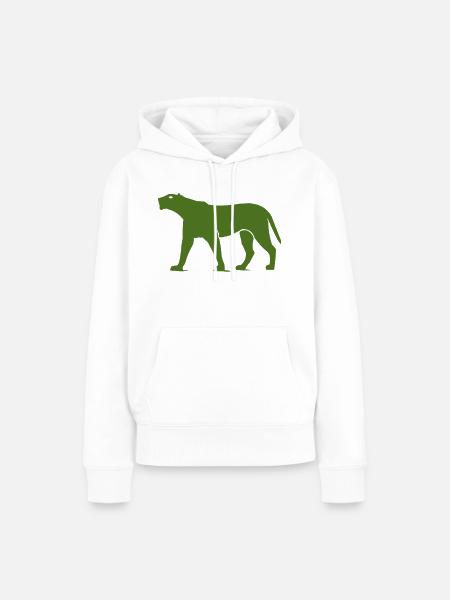 panther animal - Frauen Premium Bio Hoodie - Weiß