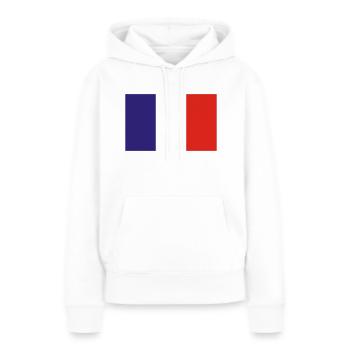 Frankreich - Frauen Premium Bio Hoodie - Weiß - Vorne - Julia (174cm)