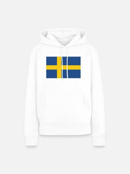 schweden - Frauen Premium Bio Hoodie - Weiß