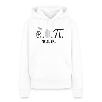 VIP - Sweat à capuche Premium bio Femme - blanc - Devant - Julia (174cm)
