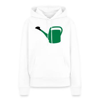 Gießkanne - Frauen Premium Bio Hoodie - Weiß - Vorne - Julia (174cm)