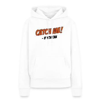 rennen - Frauen Premium Bio Hoodie - Weiß - Vorne - Julia (174cm)