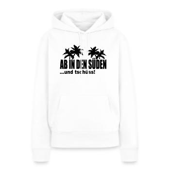 du sud - Sweat à capuche Premium bio Femme - blanc - Devant - Julia (174cm)