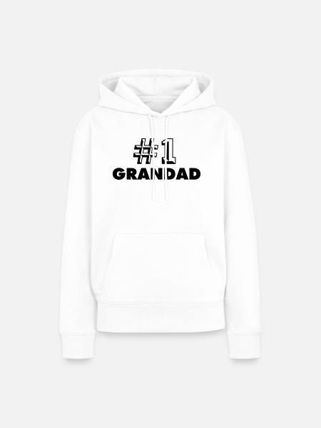 number one grandad - Frauen Premium Bio Hoodie - Weiß