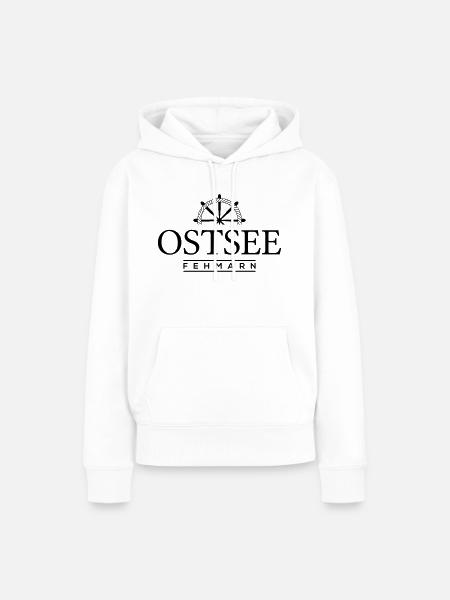 Fehmarn - Frauen Premium Bio Hoodie - Weiß