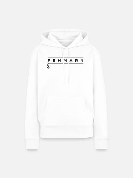 FEHMARN - Frauen Premium Bio Hoodie - Weiß