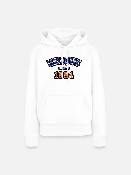 Unique Since 1994 - Frauen Premium Bio Hoodie - Weiß