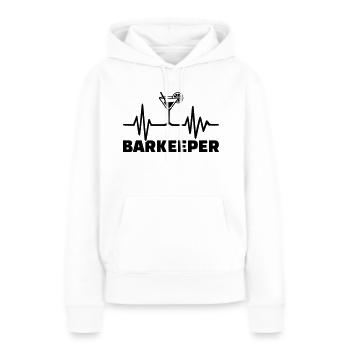 Barkeeper - Frauen Premium Bio Hoodie - Weiß - Vorne - Julia (174cm)