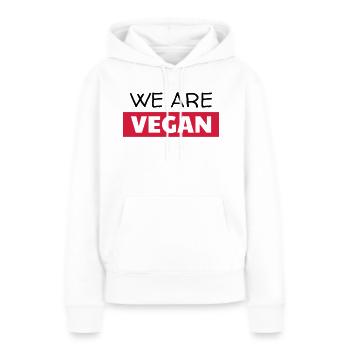 Vegetarier / Vegetarismus / Vegan / Vegetarierin - Frauen Premium Bio Hoodie - Weiß - Vorne - Julia (174cm)