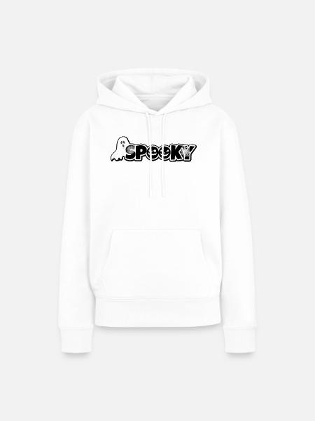 Gruseliger Halloween Comic Stil - Frauen Premium Bio Hoodie - Weiß