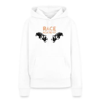 Race Academy - Frauen Premium Bio Hoodie - Weiß - Vorne - Julia (174cm)