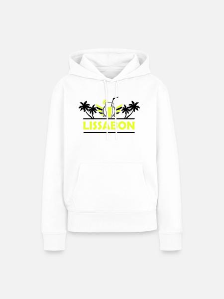 lissabon - Frauen Premium Bio Hoodie - Weiß