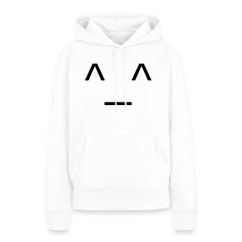 Visage - Sweat à capuche Premium bio Femme - blanc - Devant - Julia (174cm)