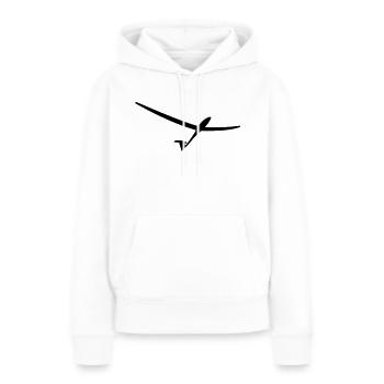 segelflugzeug schnell - Frauen Premium Bio Hoodie - Weiß - Vorne - Julia (174cm)