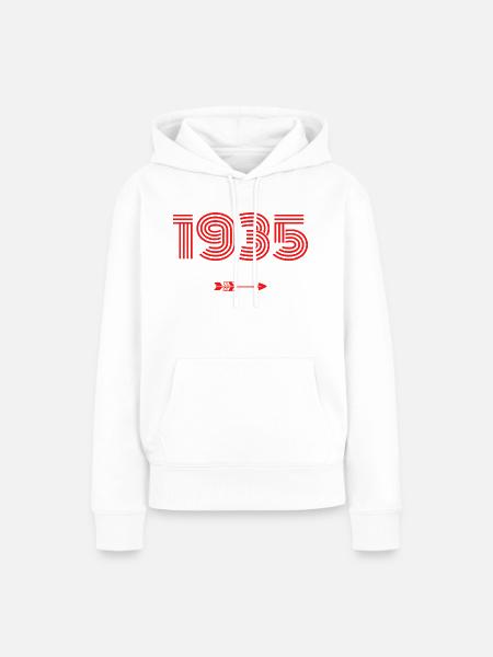 Jahrgang 1935 - Frauen Premium Bio Hoodie - Weiß