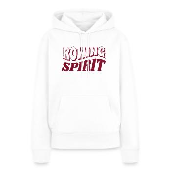 de l’aviron - Aviron - Rameur - Rameur - Sweat à capuche Premium bio Femme - blanc - Devant - Julia (174cm)