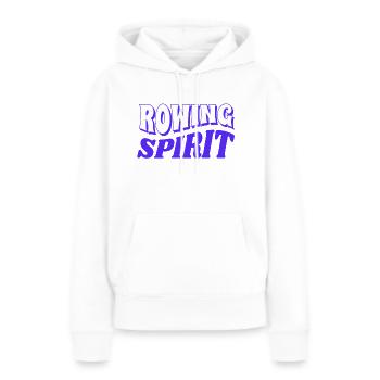 de l’aviron - Aviron - Rameur - Rameur - Sweat à capuche Premium bio Femme - blanc - Devant - Julia (174cm)