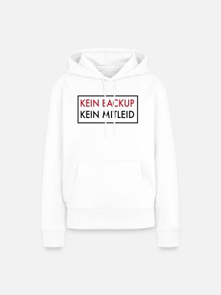 Backup - Frauen Premium Bio Hoodie - Weiß