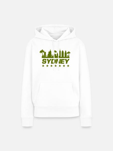 sydney stadt - Frauen Premium Bio Hoodie - Weiß